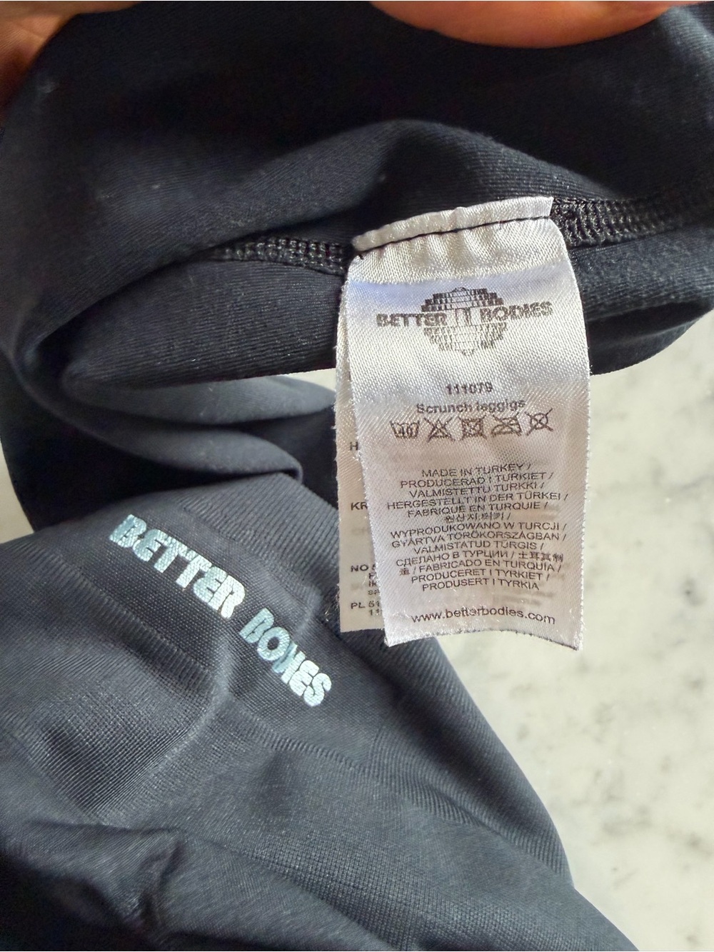 Better Bodies Scrunch Butt Leggings Black High Waist Gym (Fits like M) - Picture 4 of 6